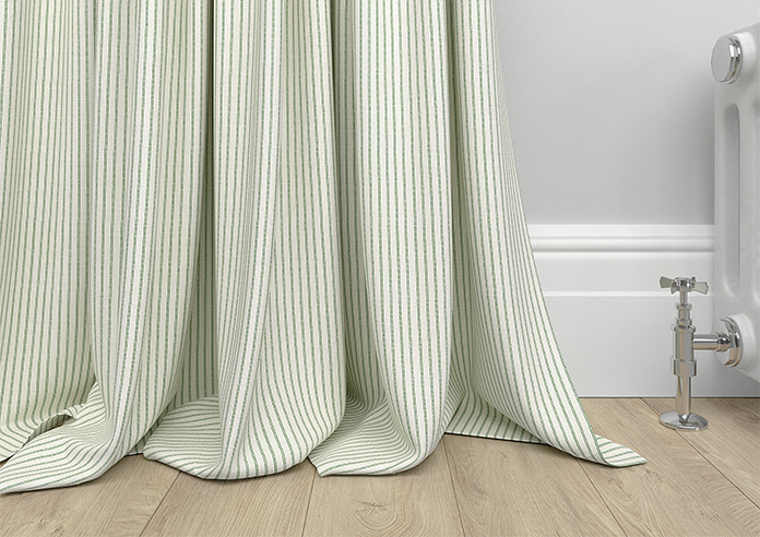Laura Ashley Candy Stripe, Bottle Green - Made to Measure Curtains - Image 6
